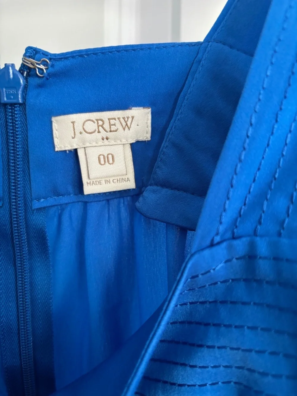 J.Crew bright blue maxi dress